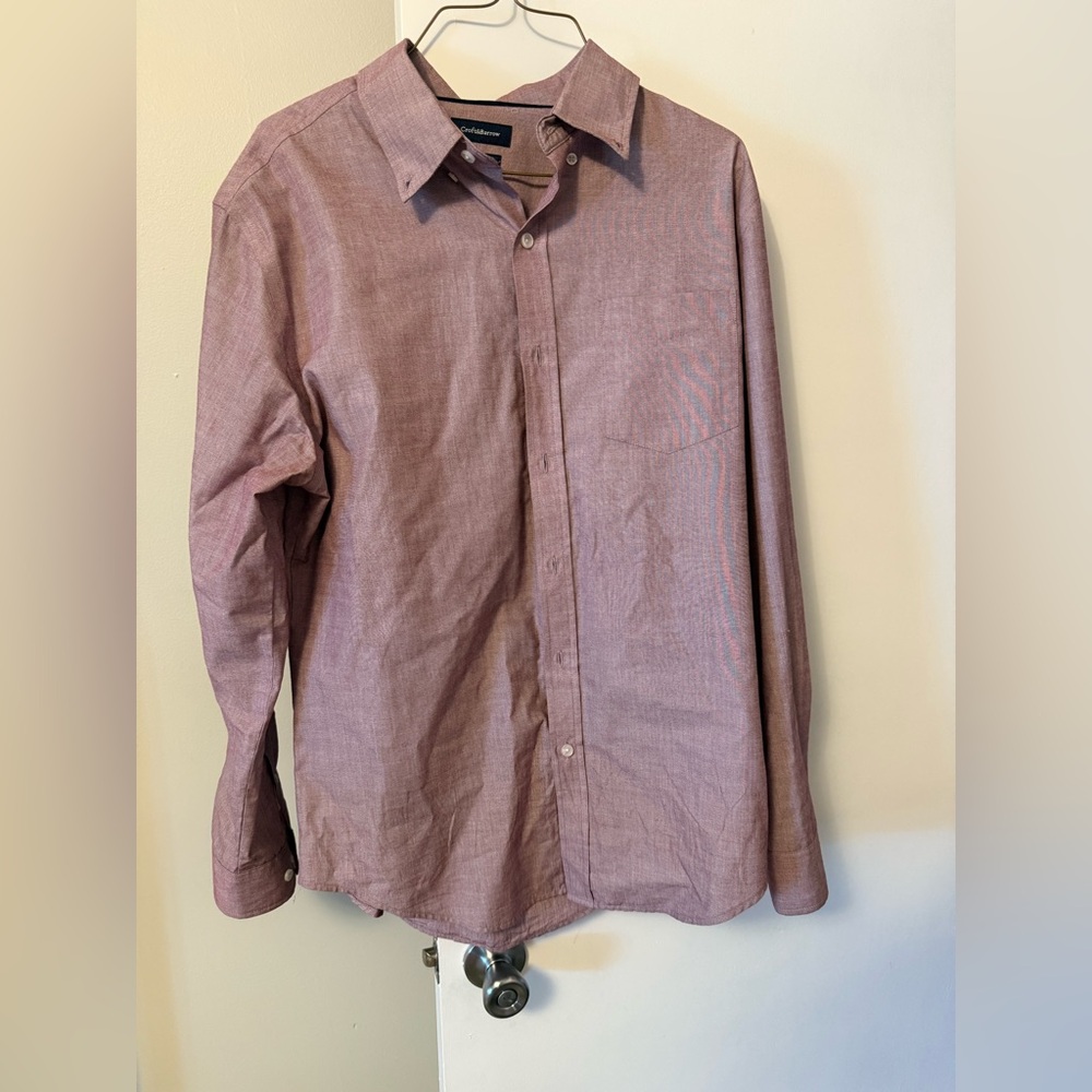 Croft & Barrow Men's Casual Button Down Shirt - Mauve